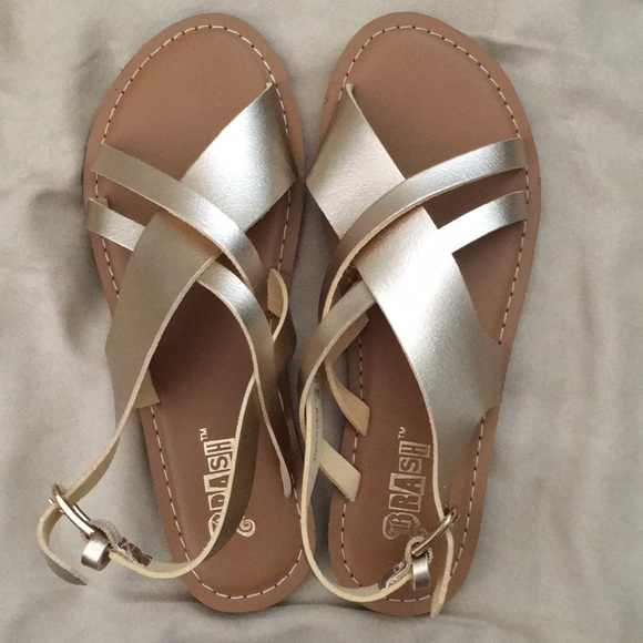 gold sandals payless